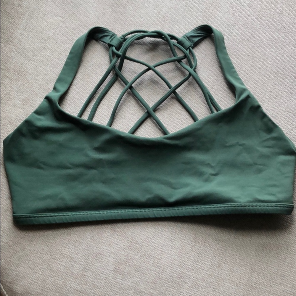 Green Lululemon Yoga Bra